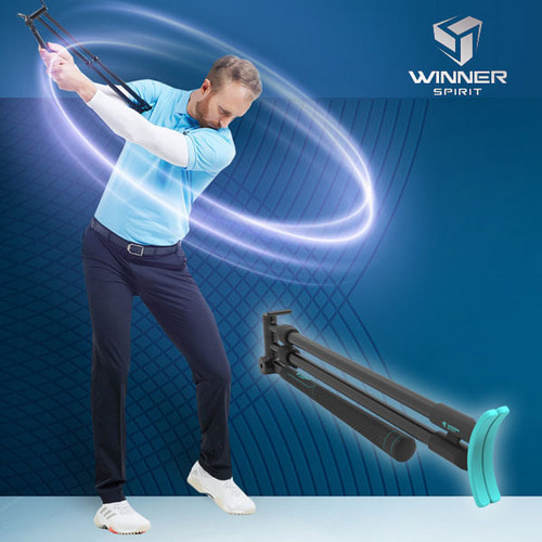 위너스피릿 정품 미라클 303 듀얼서포터 골프 스윙연습 교정기