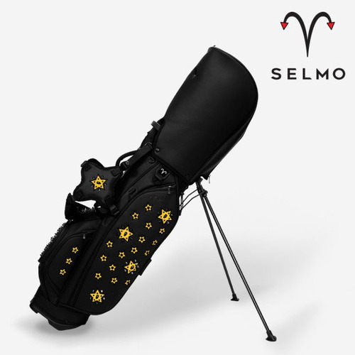 셀모 정품 SELMO 스텔라 골프 스탠드백 블랙옐로우 골프가방